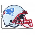 New England Patriots Helmet Style-1 Embroidered Iron On/Sew On Patch