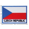 Czech Republic Nation Flag Style-2 Embroidered Sew On Patch