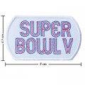 Super Bowl V 1970 Style-5 Embroidered Iron On/Sew On Patch