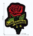 Lady Rebel Rider Embroidered Sew On Patch