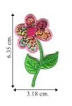 Colored Daisy Style-11 Embroidered Sew On Patch