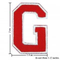 Alphabet G Style-2 Embroidered Sew On Patch