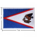 American Samoa Nation Flag Style-1 Embroidered Sew On Patch