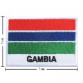 Gambia Nation Flag Style-2 Embroidered Sew On Patch