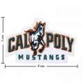 Cal Poly Mustangs Style-1 Embroidered Iron On/Sew On Patch