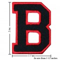 Alphabet B Style-1 Embroidered Sew On Patch