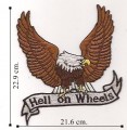 Hell on Wheels Eagle Style-1 Embroidered Sew On Patch