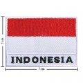 Indonesia Nation Flag Style-2 Embroidered Sew On Patch