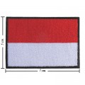 Indonesia Nation Flag Style-1 Embroidered Sew On Patch