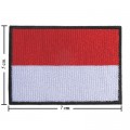 Indonesia Nation Flag Style-1 Embroidered Sew On Patch