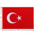 Turkey Nation Flag Style-1 Embroidered Sew On Patch