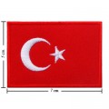 Turkey Nation Flag Style-1 Embroidered Sew On Patch