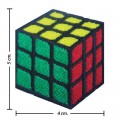 Rubic Rubix Rubik's Rubics Style-1 Embroidered Sew On Patch