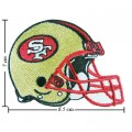 San Francisco 49ers Helmet Style-1 Embroidered Iron On/Sew On Patch