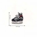 Ice Hockey Skate Embroidered Sew On Patch