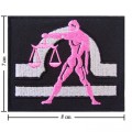 Roman Zodiac Libra Embroidered Sew On Patch