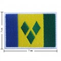 St Vincent Nation Flag Style-1 Embroidered Sew On Patch