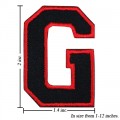 Alphabet G Style-1 Embroidered Sew On Patch