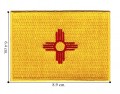 New Mexico State Flag Embroidered Sew On Patch