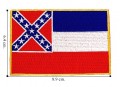 Mississippi State Flag Embroidered Sew On Patch