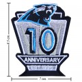 Carolina Panthers Anniversary Style-1 Embroidered Iron On/Sew On Patch