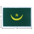 Mauritania Nation Flag Style-1 Embroidered Sew On Patch