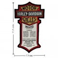 Harley Davidson Patents Original Patches Embroidered Sew On Patch