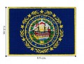 New Hampshire State Flag Embroidered Sew On Patch