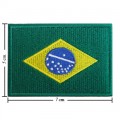 Brazil Nation Flag Style-1 Embroidered Sew On Patch