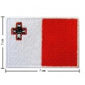 Malta Nation Flag Style-1 Embroidered Sew On Patch
