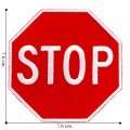 STOP Sign Style-1 Embroidered Sew On Patch