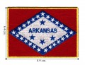 Arkansas State Flag Embroidered Sew On Patch