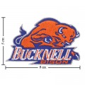 Buck Nell Bison Embroidered Iron On/Sew On Patch