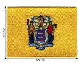 New Jersey State Flag Embroidered Sew On Patch
