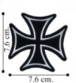 Iron Cross Embroidered Sew On Patch