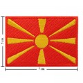 Macedonia Nation Flag Style-1 Embroidered Sew On Patch