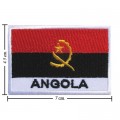 Angola Nation Flag Style-2 Embroidered Sew On Patch