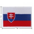 Slovakia Nation Flag Style-1 Embroidered Sew On Patch