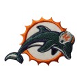 Miami Dolphins Style-1 Embroidered Iron On/Sew On Patch