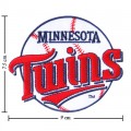 Minnesota Twins Style-1 Embroidered Iron On/Sew On Patch
