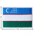 Uzbekistan Nation Flag Style-1 Embroidered Sew On Patch