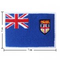 Fiji Nation Flag Style-1 Embroidered Sew On Patch