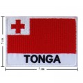 Tonga Nation Flag Style-2 Embroidered Sew On Patch