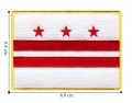 Washington DC State Flag Embroidered Sew On Patch