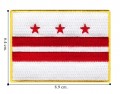 Washington DC State Flag Embroidered Sew On Patch