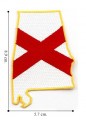 Alabama State Flag Embroidered Sew On Patch