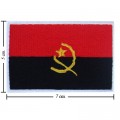 Angola Nation Flag Style-1 Embroidered Sew On Patch