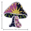 Colorful Magic Mushroom Sign Style-6 Embroidered Sew On Patch