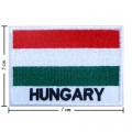 Hungary Nation Flag Style-2 Embroidered Sew On Patch