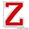 Alphabet Z Style-2 Embroidered Sew On Patch